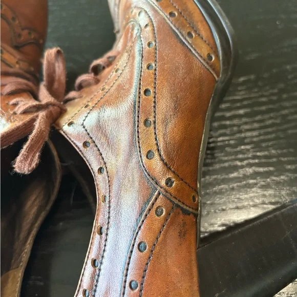 Plumers Menorca Brown Leather Oxford Brogues Shoes size 9 - Picture 6 of 10